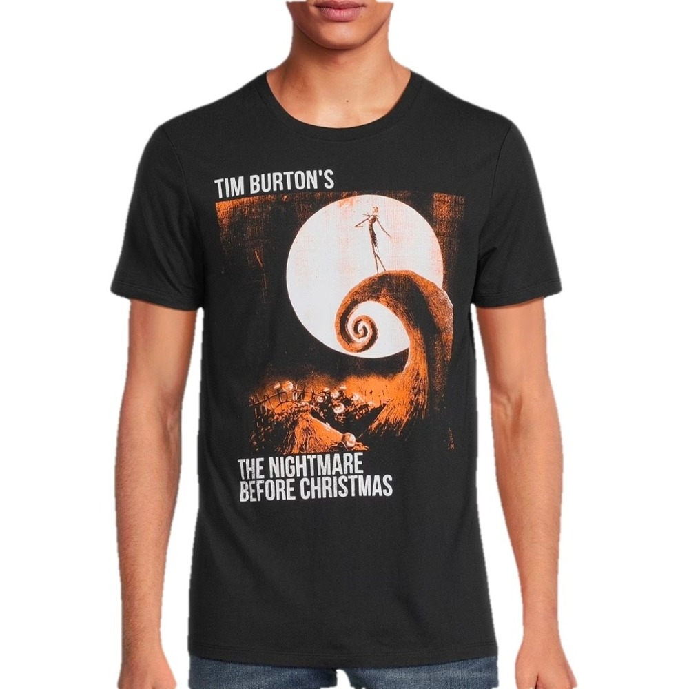 Tim Burtons The Nightmare Before Christmas T Shirt Mens Size XL Jack Skellington